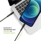 Кабель синхронізації Intaleo CBFLEXTL1 Type-C to Lightning 1.2 м 18 Вт Чорний (1283126542459) - зображення 4