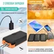 УМБ SolarTank-20000 mAh сонячні панелі 6 шт бездротова зарядка магнітний 4 кабелі ліхтар водонепроникний - зображення 7