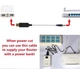 Кабель преобразователь напряжения с USB 5V на DC 12V (5.5/2.1mm) 0.8м для модемов Wi-Fi роутеров хабов свитчей от Power Bank UKC 12в - изображение 2