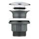 Донный клапан нажимной для раковины GROHE универсальный пластик 1 1/4" глянцевый хром 40824000 - изображение 1