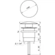 Донный клапан нажимной для раковины GLOBUS LUX HG15-04A BR без перелива латунь 1 1/4" глянцевый хром 000014082 - изображение 2