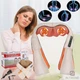 Роликовий МАСАЖЕР електричний MASSAGER OF NECK KNEADING з ІЧ-прогріванням для спини, попереку і шиї плечей Білий: Білий / Помаранчевий - зображення 1