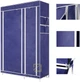 Складна шафа для зберігання одягу Storage Wardrobe Синій тканинний - зображення 3
