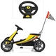 Педальний металевий карт Ferrari Bambi 8931E-6 колеса ЄВА Жовтий - зображення 2