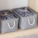 Ящик для зберігання з ручками MBM HOME TH-13 L Gray - зображення 2