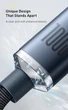 Кабель Baseus Crystal Shine Series USB to Type-C (100Вт, 1.2 метра, быстрая зарядка, мощный) - Черный - изображение 3