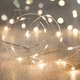 Гирлянда роса на батарейках 50 LED, 5 метров, на проволоке, теплый белый цвет 1977-07 - изображение 2
