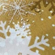 Тефлоновая новогодняя дорожка с водоотталкивающей пропиткой Вьюга горчица Skatertynka 35x180 см - изображение 4
