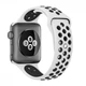 Силиконовый ремешок Fruct Nike Sport Band for Apple Watch 38/40/41/42 mm White Black - изображение 2