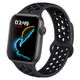 Силиконовый ремешок Fruct Nike Sport Band for Apple Watch 42/44/45/46/49 mm Black - изображение 1