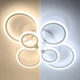 Люстра світлодіодна стельова LUMINARIA EUROPA 132W 6R 780/590 WHITE 220V IP20 з пультом ДУ - зображення 4