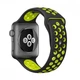 Силиконовый ремешок Fruct Nike Sport Band for Apple Watch 38/40/41/42 mm Black Lime - изображение 2