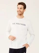 Пижамный лонгслив мужской больших размеров хлопковый U.S. Polo Assn 18467 XL White (8680557329964) - изображение 1