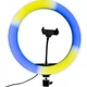 Набор блогера 4в1 Кольцевая лампа Ring Light RGB 33см со штативом 2м + микрофон петличка + пульт Bluetooth - изображение 2