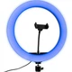Набор блогера 4в1 Кольцевая лампа Ring Light RGB 33см со штативом 2м + микрофон петличка + пульт Bluetooth - изображение 3