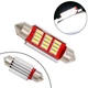 Лампа в автомобиль LED C5W C10W 36mm 12 SMD 4014 с обманкой Canbus белый - изображение 2