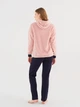 Пижама (худи + штаны) женская U.S. Polo Assn 16808 L Pink (8680557380118) - изображение 2