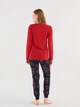 Пижама (лонгслив + штаны) женская хлопковая U.S. Polo Assn 16831 L Red (8680557381818) - изображение 2