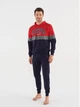 Пижама (худи + штаны) мужская больших размеров хлопковая U.S. Polo Assn 18602 XL Red (8680557382624) - изображение 1