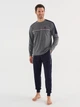 Пижама (лонгслив + штаны) U.S. Polo Assn 18621 L Anthracite Melange (8680557384062) - изображение 1