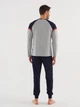 Пижама (лонгслив + штаны) U.S. Polo Assn 18622 XL Grey Melange (8680557384178) - изображение 2