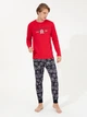 Піжама (лонгслів + штани) чоловіча бавовняна U.S. Polo Assn 18634 XL Red (8680557385021) - зображення 1