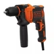 Дрель ударная сетевая Black+Decker 550 Вт (2800 об/мин) 47600 уд/мин быстрозажимной патрон Ø=1.5-13 мм (BEH550-QS) - изображение 2