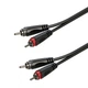 Аудіокабель Roxtone SACC130L1, RCA - RCA, 2х1x0.14, 1 м - зображення 1