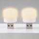 USB LED лампочка циліндрична, тепле світло White - зображення 2