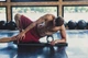 Foam Roller Роллер для занятий йогой массажный EVA Черный - изображение 4