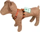 Нагрудник Lucky Pet капроновый Н-образный «Лапки» Красно-желтый (4820268550231) - изображение 2