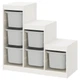 Стелаж для зберігання з контейнерами IKEA TROFAST 99x44x94 см (593.293.78) - зображення 1