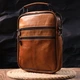 Мужская кожаная сумка через плечо Vintage 21273 - изображение 8