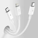 Кабель Baseus Superior Series Fast Charging 3-in-1 (Micro USB+Lightning+Type-C) 3.5A (1.5m) - White (CAMLTYS-02) - изображение 6