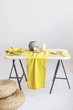 Скатертина-доріжка Раннер з лляної тканини TouchableLinen 1 шт 30*250 см Жовтий - зображення 2