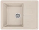 Мийка кухонна, гранітна, прямокутна Valetti 28R 620x500x210мм Бежева - зображення 4