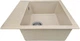 Гранитная кухонная мойка Kva-kva K81L 485x485х195мм Песочная - изображение 5