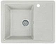 Мойка кухонная, гранитная, прямоугольная Valetti 28R 620х500х210мм Терра + смеситель - изображение 2