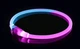 LED нашийник для собак з підсвіткою двокольоровий універсальний Рожево - синій - зображення 1