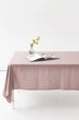 Льняная скатерть на стол TouchableLinen 1 шт 140х140 см Пыльно-розовый - изображение 3