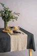Скатертина-доріжка Раннер з лляної тканини TouchableLinen 1 шт 40х200 см Бежевий - зображення 2