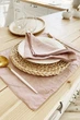 Льняные салфетки TouchableLinen 1 шт Пыльно розовый Салфетки для сервировки стола Свадебные салфетки 30х30 см - изображение 5