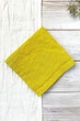 Льняные салфетки TouchableLinen 1 шт Желтый Салфетки для сервировки стола 25х25 см - изображение 3