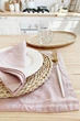 Сервировочный коврик (ланчмат) из льняной ткани TouchableLinen 1 шт 30x40 см Пыльно-розовый Подставка под тарелки - изображение 3