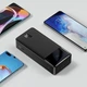 Портативный зарядный павербанк Baseus Bipow Digital Display 30000mAh на 15 W, LED-дисплей + кабель micro USB - изображение 10