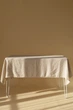 Льняная скатерть на стол TouchableLinen 1 шт 100х100 см Бежевый - изображение 1