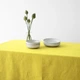 Льняная скатерть на стол TouchableLinen 1 шт 140х250 см Желтый - изображение 3