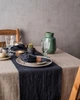 Скатертина-доріжка Раннер з лляної тканини TouchableLinen 1 шт 40х250 см Темно-сірий - зображення 1