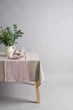 Скатертина-доріжка Раннер з лляної тканини TouchableLinen 1 шт 40х250 см Пильно-рожевий - зображення 2