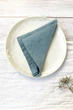 Льняные салфетки TouchableLinen 1 шт Пыльно-голубой Салфетки для сервировки стола Свадебные салфетки 25х25 см - изображение 1
